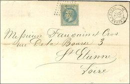 Lettre Datée De Paris Le 23 Avril 1871 Pour St Etienne Remise Par Un Passeur Au Bureau Ambulant, Au Recto Losange AP / N - Krieg 1870