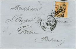 Lettre 2 Ports Avec Texte Daté De Paris Le 13 Mai 1871 Pour Cosne Acheminée Par Un Passeur Privé Et Remise Au Bureau De  - Oorlog 1870