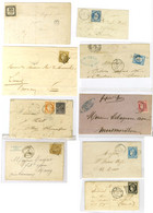 Lot De 18 Lettres Diverses De 1849 à 1870. - B / TB. - Sammlungen