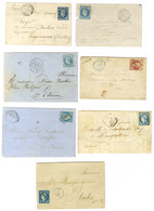 Lot De 7 Lettres De 1860 à 1871. - B / TB. - Sammlungen