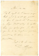 ALARD Delphin (1815-1888), Violoniste Et Compositeur. - Autogramme & Autographen