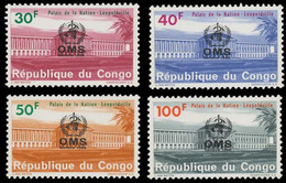 625/628** - O.M.S - Inauguration Du Palais De L'Organisation Mondiale De La Santé à Genève - RDC - OMS