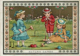 AUTUMN GAMES-JEUX DE CRICKET 1875 - Jeux Et Jouets