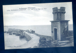 Cpa Du 56 Ploemeur Lomener -- La Jetée Et La Tour Du Port   FEV22-65bis - Ploemeur