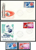 Gabon, Gabun 1966 Conquest Space 2x FDC + Stamps Perf. - Africa