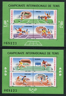 ROMANIA 1988 Tennis Championship Blocks MNH/**.  Michel Block 244-45 - Unused Stamps