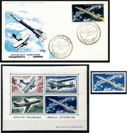 Gabon, Gabun 1962 Spaceflight FDC + Stamp Perf. + Bloc Perf. - Africa