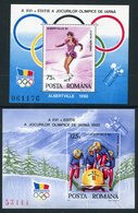 ROMANIA 1992 Winter Olympic Games Blocks MNH / **..  Michel Block 269-270 - Blocks & Kleinbögen