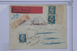 BD9 FRANCE BELLE LETTRE REC RRR 1930 DEAUVILLE A PRAGUE HO +RET A LIMOGE+PAIRE B.I.T AV. BORD  +AERIEN+AFFR. PLAISANT - 1927-1959 Lettres & Documents