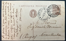 MA22 Cartolina Postale Italiana Cent. 30 Viaggiata Da Marsciano A Nocera Umbra 1930 - Postwaardestukken