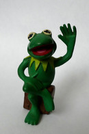 1 FIGURINE MUPPETS SHOW - SCHLEICH 1978 - MUPPET KERMIT (3) Vert Foncé - Sonstige & Ohne Zuordnung