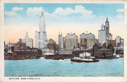 CPA - USA - NEW YORK CITY - SKYLINE - Colorisée 1920 - Autres & Non Classés