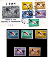 Liban, Libanon 1966 UIT FDC + Stamps Perf. - Azië