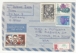 Hungary Letter Cover Posted Registered 197? Papa B220901 - Brieven En Documenten