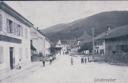 Undervelier  JU, Rue Animée, Hôtel Des Voyageurs (8.3.1917) - Undervelier