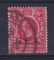 Tanganyika: 1917/21   KGV 'G.E.A.' OVPT    SG48w     6c  [Wmk Inverted]     Used - Tanganyika (...-1932)