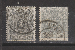 COB 23A Dentelé 15 Deux Nuances Oblitération Double Cercle LIEGE - 1866-1867 Petit Lion