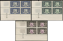 MONACO Poste Aérienne ** - 42/44, 3 Blocs De 4, Cd: Douglas DC3 - Cote: +1000 - Airmail
