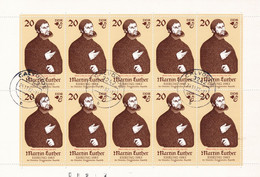 DDR 1983 - Canceled - Mi Kleinbogen 2755 - Martin Luther Ehrung 1983 - Used Stamps