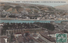 CPA - 38 - VIENNE - Le Quartier Du Champ De Mars - La Jardin De Ville Et Vue Sur Ste Colombe - Vienne