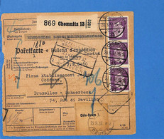 Allemagne Reich 1932 Carte Postale De Chemnitz Aux Belgium (G8586) - Lettres & Documents