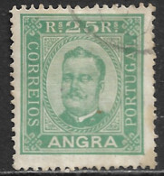 Angra – 1892 King Carlos 25 Réis Used Stamp - Angra