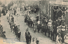 53 - MAYENNE - ARGENTRÉ - Fête De  Jeanne D'Arc 19 Septembre 1909 Cortège Religieux - Café Vve RABBÉ - Superbe - 10145 - Argentre