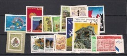 1996 MNH Andorra Fr,  Year Complete, Postfris - Annate Complete