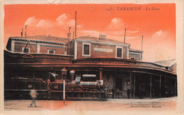 [13] TARASCON - La Gare - Gros Plan De Locomotive P.L.M N°1277 - Édition Combier ♠♠♠ - Tarascon