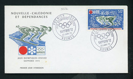 Nelle CALEDONIE - SAPPORO 72 - N°Yt 126 Obli. 1er JOUR DU 22/1/72 DE NOUMEA - Storia Postale