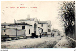 81 ( Tarn ) - CASTRES - Les Casernes Du 3 Artillerie ( 2 Eme Serie )  - Cachet Postal Castres  Sur Timbre Type Blanc - Castres