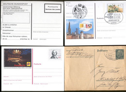 Germany, Lot Of 7 Frankierten, Postkarten, Stuttgart, Koln, Dusseldorf, 1933 A133d - Colecciones Y Lotes