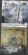 CHILE, 2021, MNH,  ANTARCTIC, CHILE-ANTARCTIC NATION, 2v - Autres