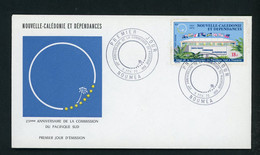 Nelle CALEDONIE - PACIFIQUE-SUD - N°Yt 128 Obli. 1er JOUR DU 5/2/73 DE NOUMEA - Lettres & Documents