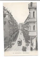 Cpa Mustapha Rue Michelet  Chemin De Fer Tramway, Belle Carte, Voyagée 1907 Dos Divisé - Strassenbahnen