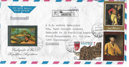 Russia - Registered Airmailcover Sent To Denmark  # 601 # - Storia Postale