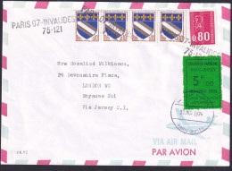 France Grève N°175 F Noir Sur Vert   "du Courrier Familial" Sur Lettre    Qualité:obl - Altri & Non Classificati