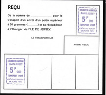 France Grève N° 5 F  Violet   "du Courrier Familial"  Essai Sur Reçu - Other & Unclassified
