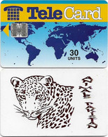 Pakistan - TeleCard - Animals Pakistan, Leopard (Without Dot At Right Middle), SC7, 30U, Used - Pakistan