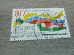 Deutsche Bundespost - Cartellversammlung Frankfurt Am Main - Val 80 - Multicolore - Oblitéré - Année 1986 - - Gebraucht