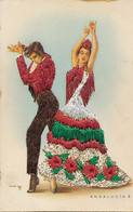 Embroidery Flamenco Dancers Andalucia  Very Nice Dress. Danse Andalouse Broderie Brodée - Dance