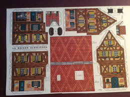 Ancienne Maquette Carton A Découper. La Maison Alsacienne . Alsace - Carton / Lasercut