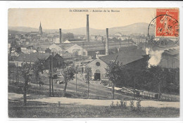 Cpa 42 St-Chamond-Usine-Aciérie De La Marine, Belle Carte, Voyagée 1910 - Saint Chamond