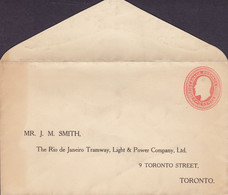 Canada Postal Stationery Ganzsache Entier 2c. Edw. VII. PRIVATE Print 'THE RIO DE JANEIRO TRAMWAY, LIGHT & POWER CO.' - 1903-1954 De Koningen