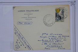 BD10 AEF  BELLE LETTRE 1951 BRAZZAVILLE   A BORDEAUX  + 15F + + +AFFRANC. . PLAISANT - Brieven En Documenten