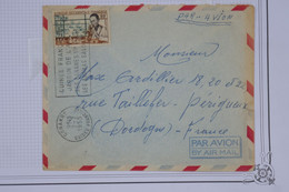 BD10 AOF  BELLE LETTRE 1955 PAR AVION  CONAKRY A PERIGUEUX  + 15F + + +AFFRANC. . PLAISANT - Storia Postale