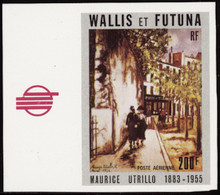 Wallis Et Futuna  Non Dentelés Poste Aérienne N°144 200f Maurice Utrillo Qualité:** - Sin Dentar, Pruebas De Impresión Y Variedades