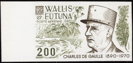 Wallis Et Futuna  Non Dentelés Poste Aérienne N°106 200f Général De Gaulle Qualité:** - Sin Dentar, Pruebas De Impresión Y Variedades