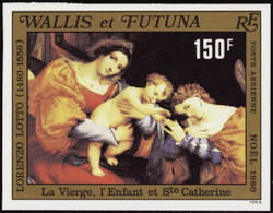 Wallis Et Futuna  Non Dentelés Poste Aérienne N°107 150f Noël Qualité:** - Imperforates, Proofs & Errors