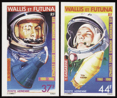 Wallis Et Futuna  Non Dentelés Poste Aérienne N°108 /109 Premiers Hommes Dans L'espace (2 Valeurs) Qualité:** - Imperforates, Proofs & Errors